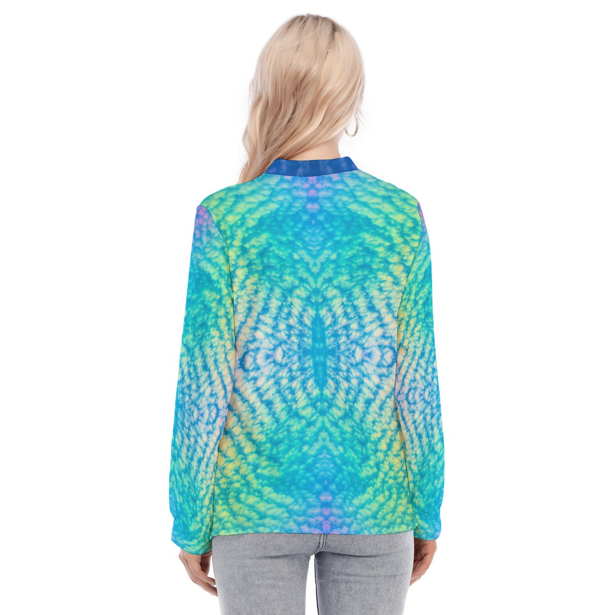 Women's Long Sleeve Blouse With Button Closure