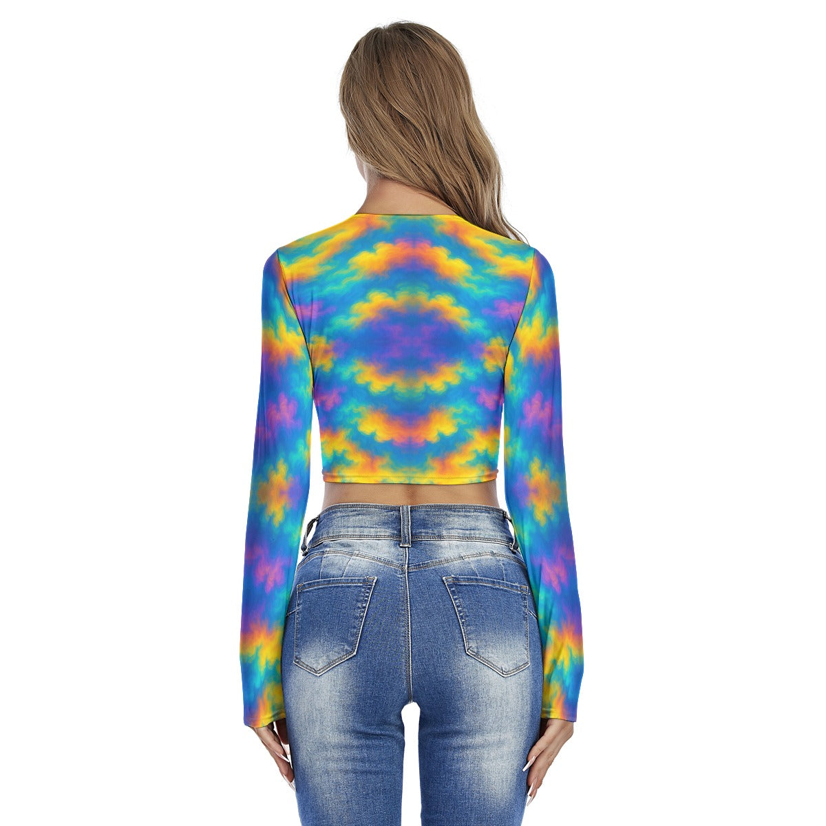 Women's Round Neck Crop Top T-Shirt