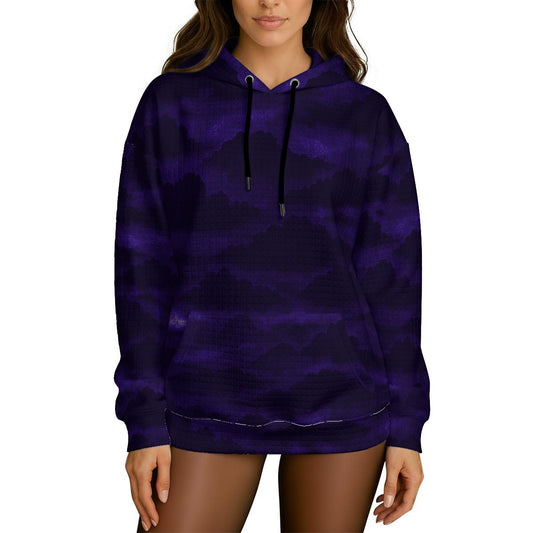 Women's Thick Waffle Knit Hoodie
