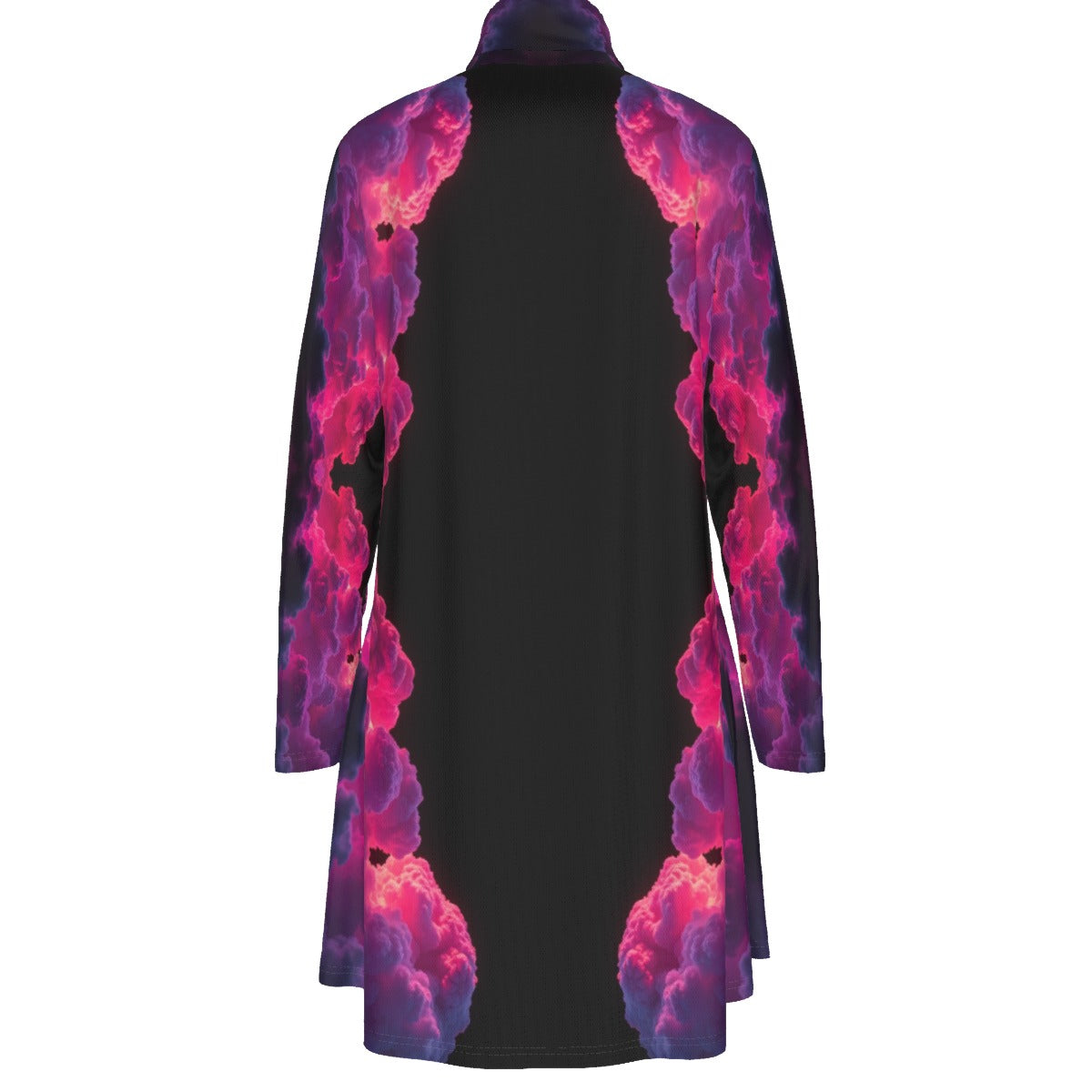 Women's High Neck Dress With Long Sleeve