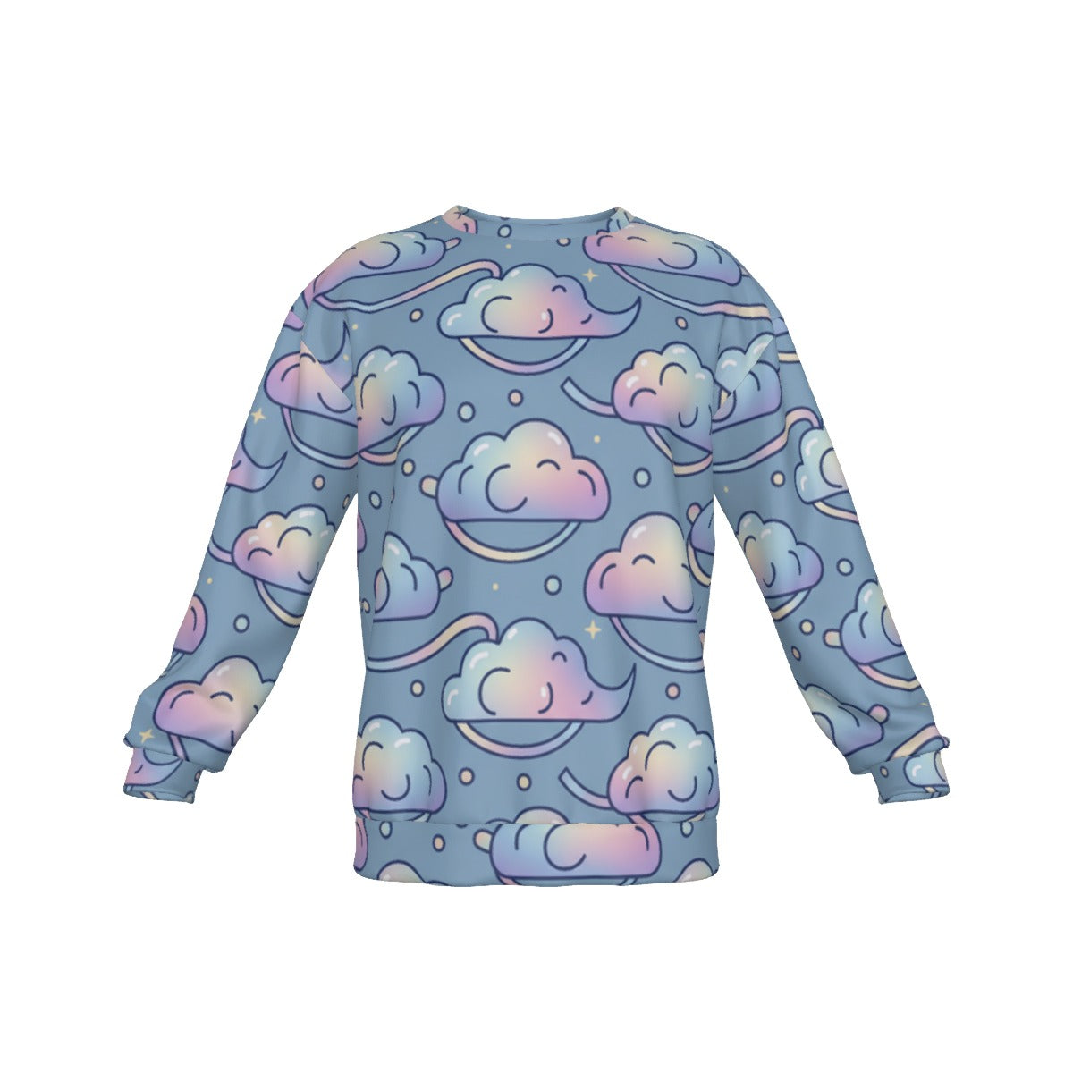 Men's Drop Shoulder Round Neck Long-Sleeved Sweatshirt