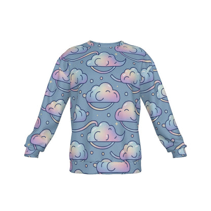 Men's Drop Shoulder Round Neck Long-Sleeved Sweatshirt