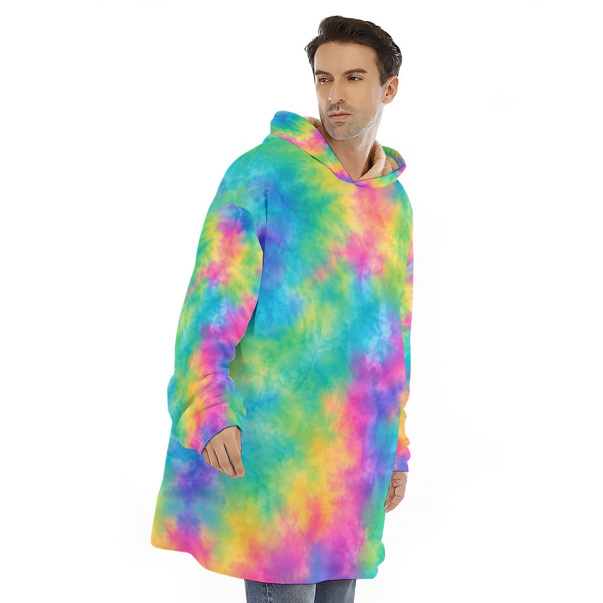 Unisex Sherpa-Fleece Hoodie Blanket - view 2