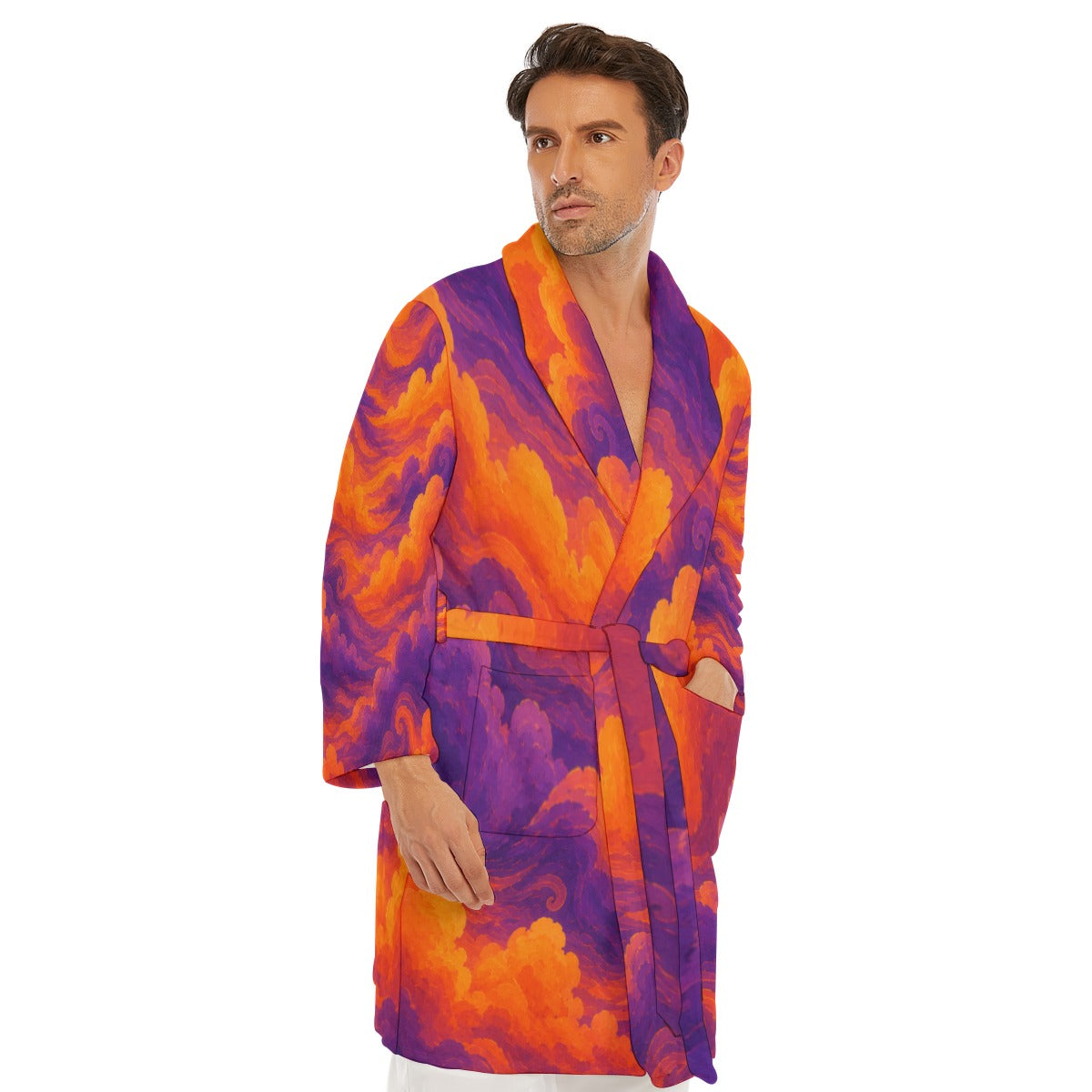 Men's Borg Fleece Robe by O’Nimbus – view 2