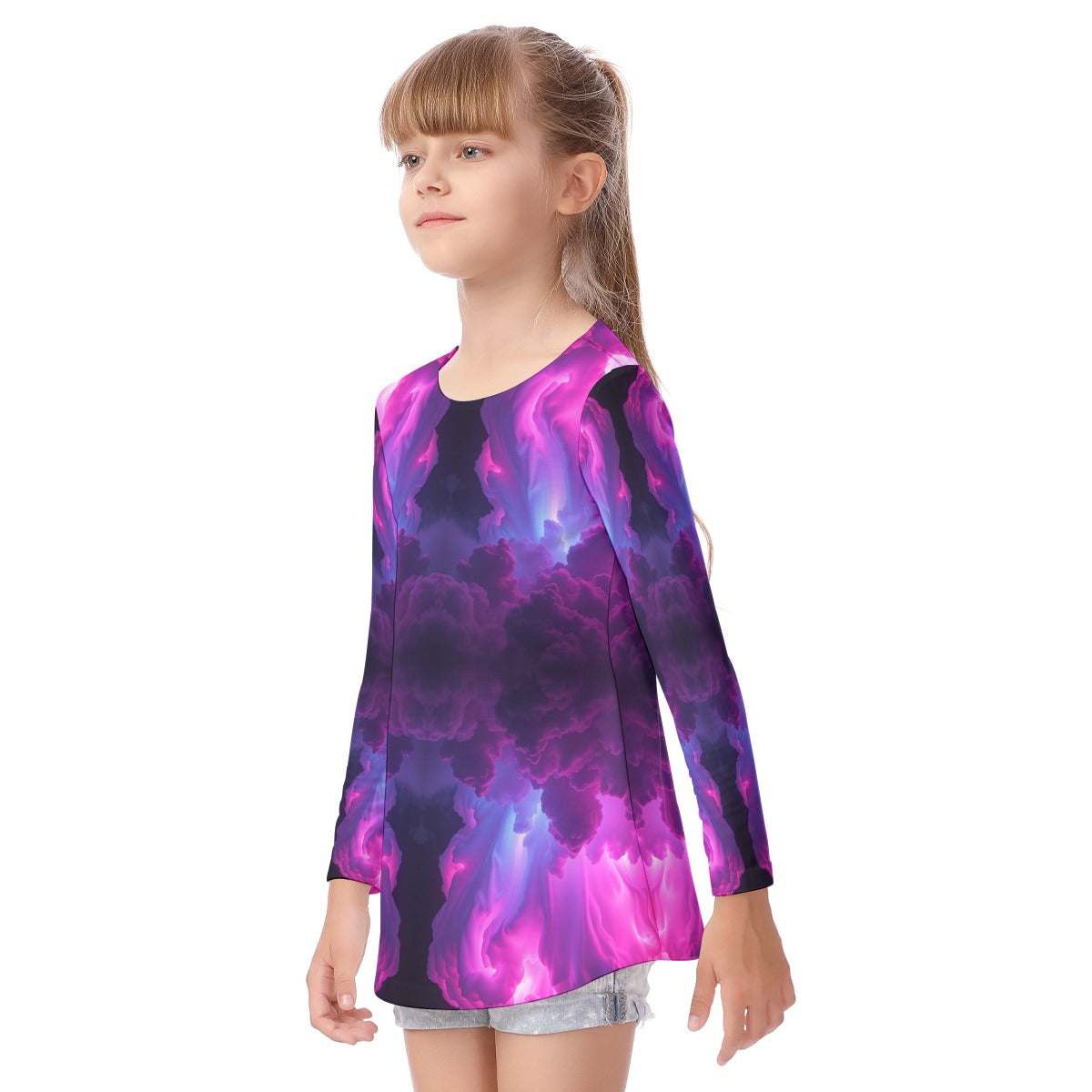 Unisex Kid's Long Sleeve O-neck T-shirt