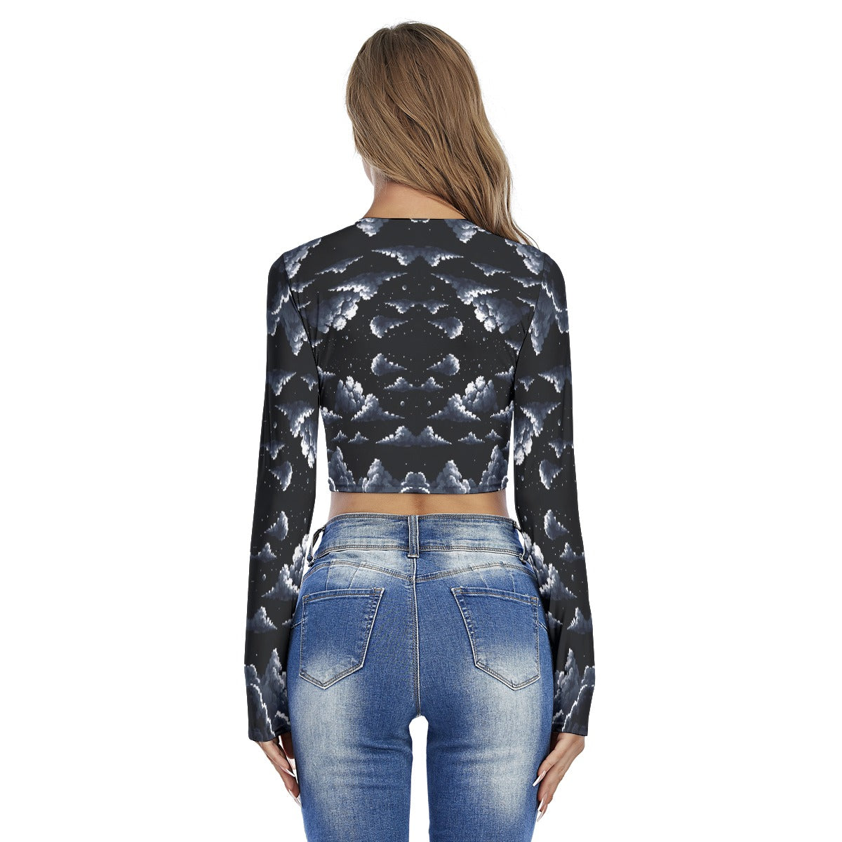 Women's Round Neck Crop Top T-Shirt