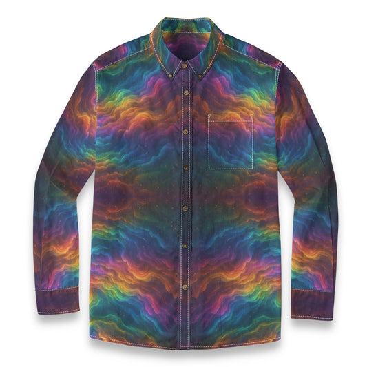Men's Casual Lapel Long Sleeve Shirt|125GSM Cotton