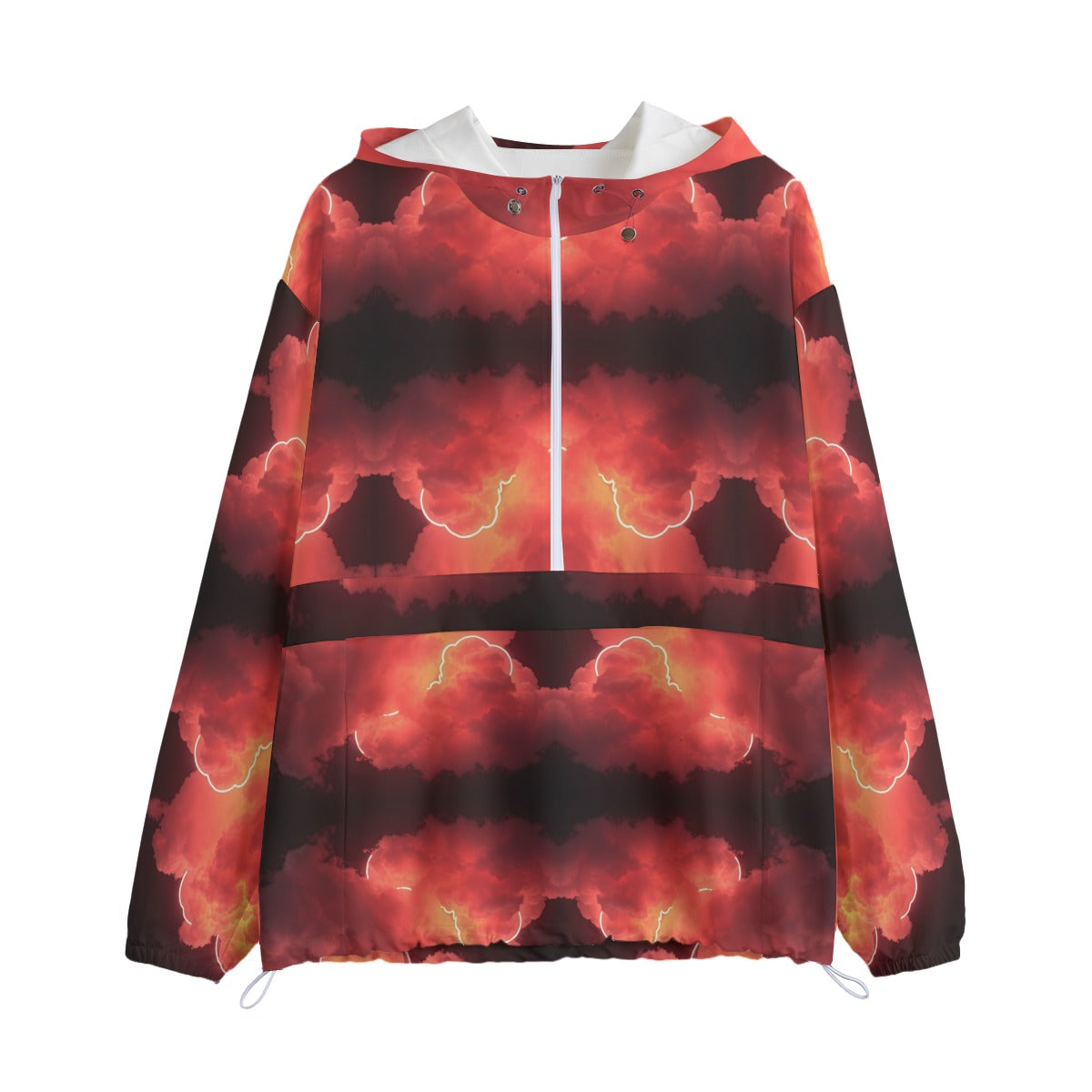 Unisex Pullover Jacket With Zipper Closure