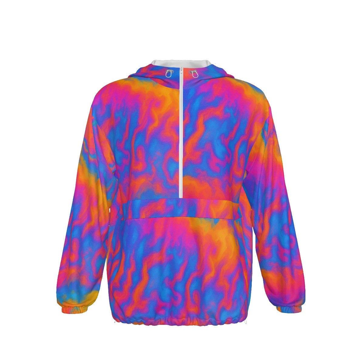 Unisex Pullover Jacket With Zipper Closure