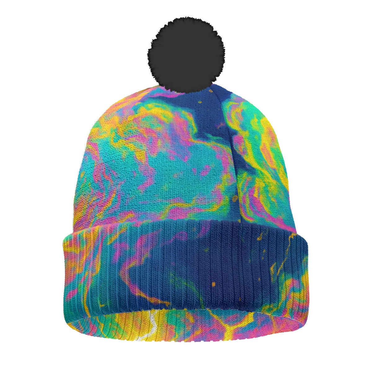 Unisex Knitted Hat With Pom-Pom