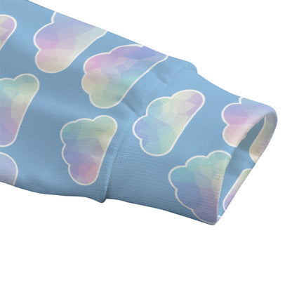 Unisex Drop-shoulder Knitted Fleece Sweater - view 4