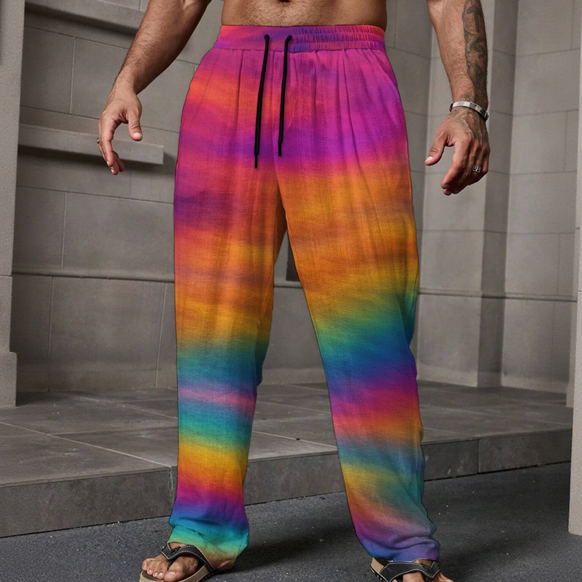 Men's Loose Casual Pants With Pocket