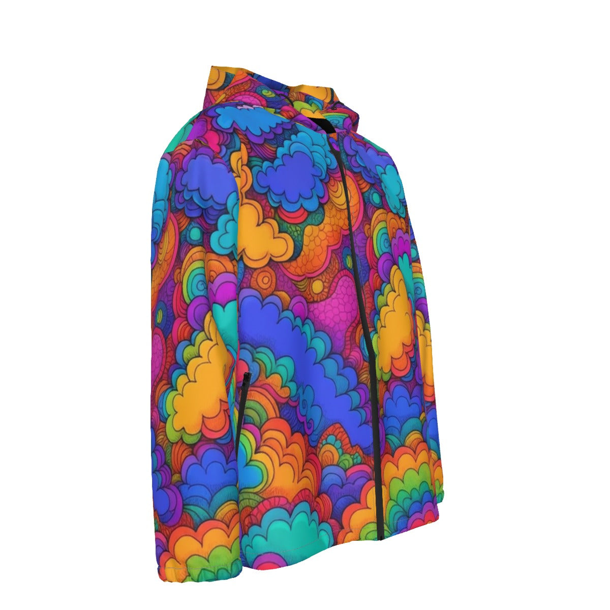 Men's Hooded Zipper Windproof Jacket