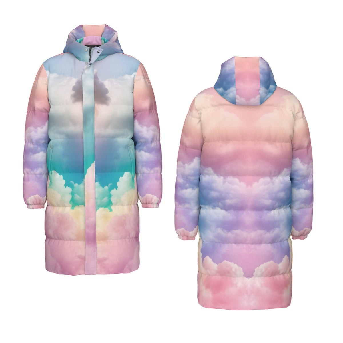 Unisex Long Down Jacket