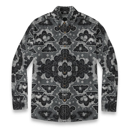 Men's Casual Lapel Long Sleeve Shirt|125GSM Cotton