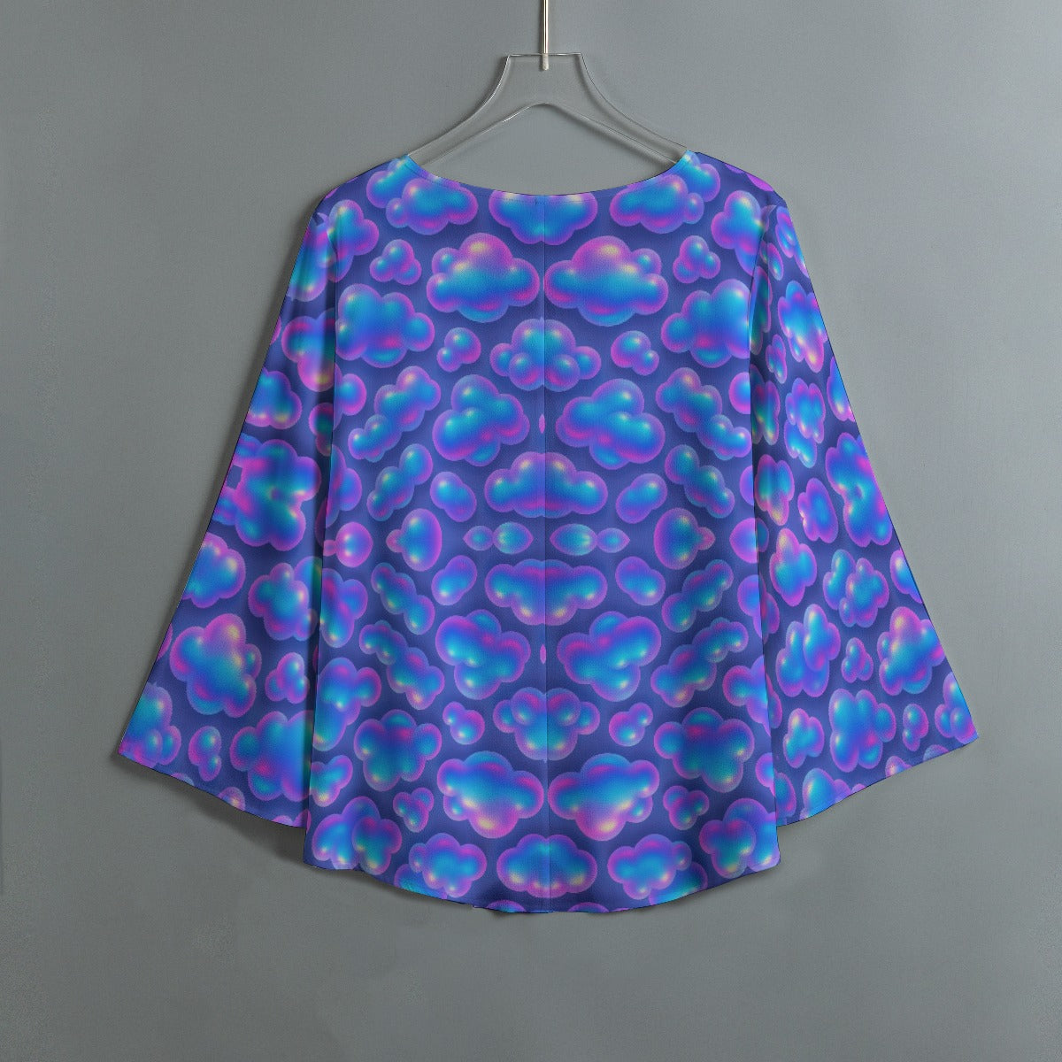 Women's V-neck T-shirt With Irregular Hem