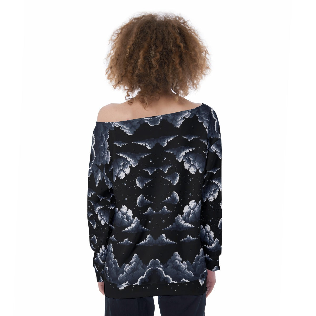 Women's Off-Shoulder Sweatshirt