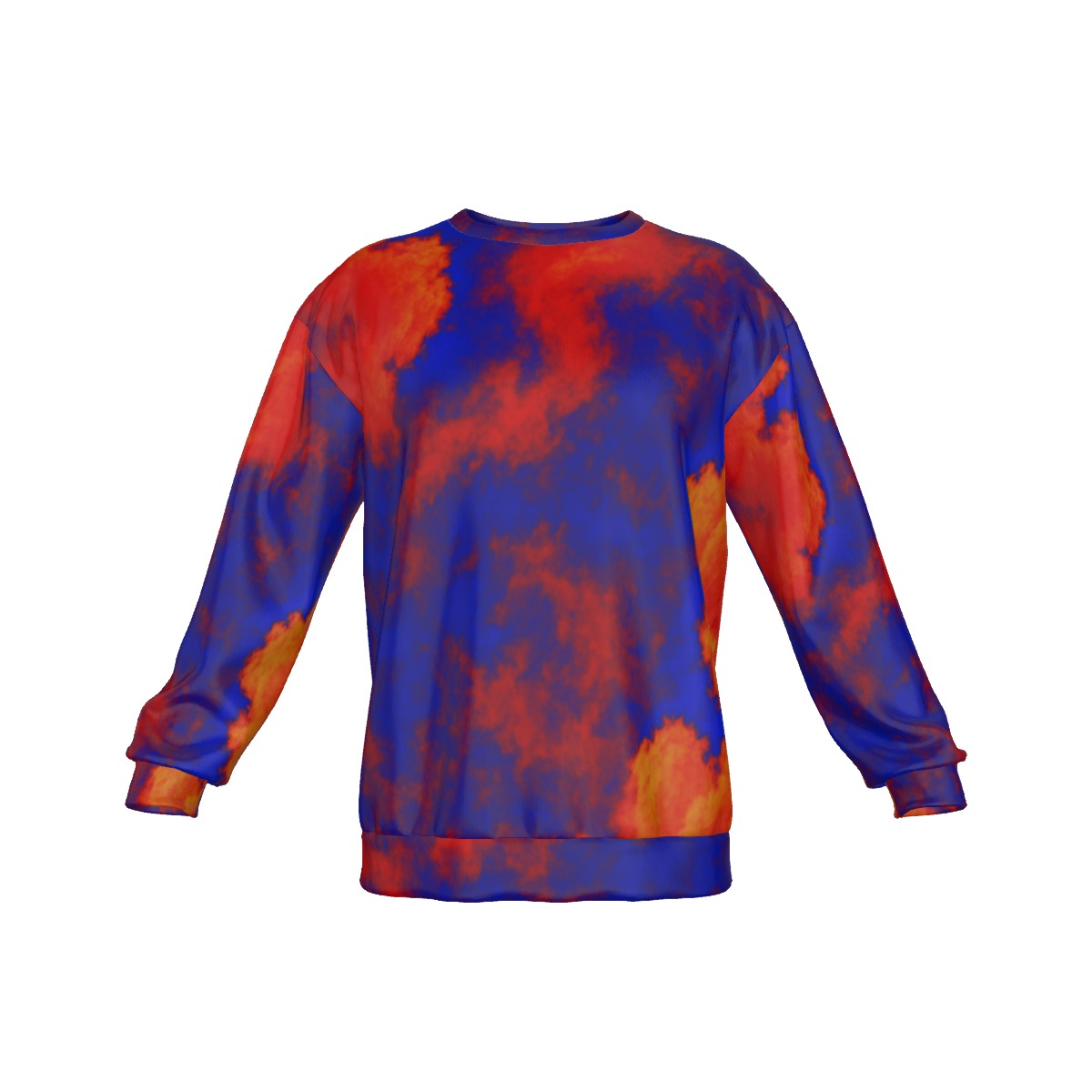 Men's Drop Shoulder Round Neck Long-Sleeved Sweatshirt