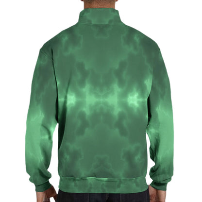 Men's Hidden Half-Zip Placket Hoodie