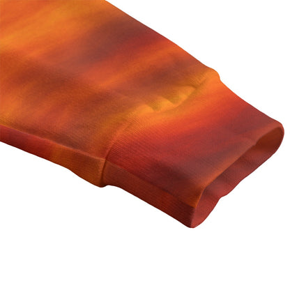 Unisex V-neck Knitted Fleece Cardigan With Button Closure