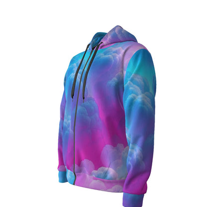 Unisex Zipper Hoodie With Black Lining