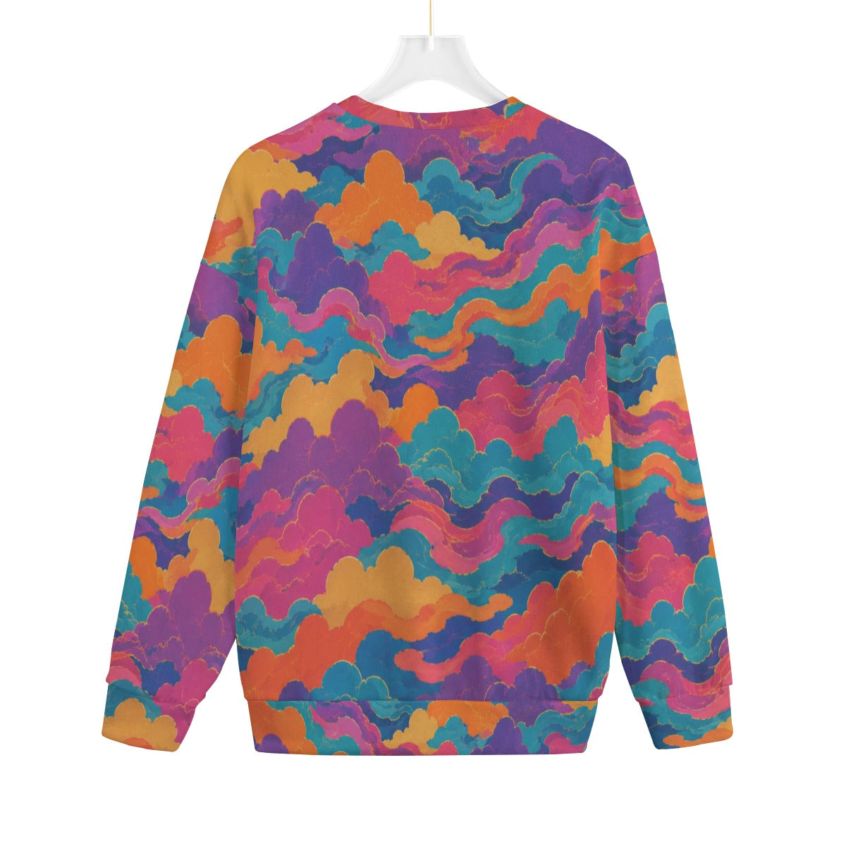 Unisex Drop-shoulder Knitted Fleece Sweater - view 2