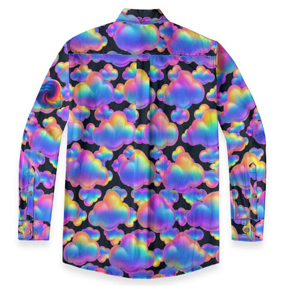 Men's Casual Lapel Long Sleeve Shirt|125GSM Cotton