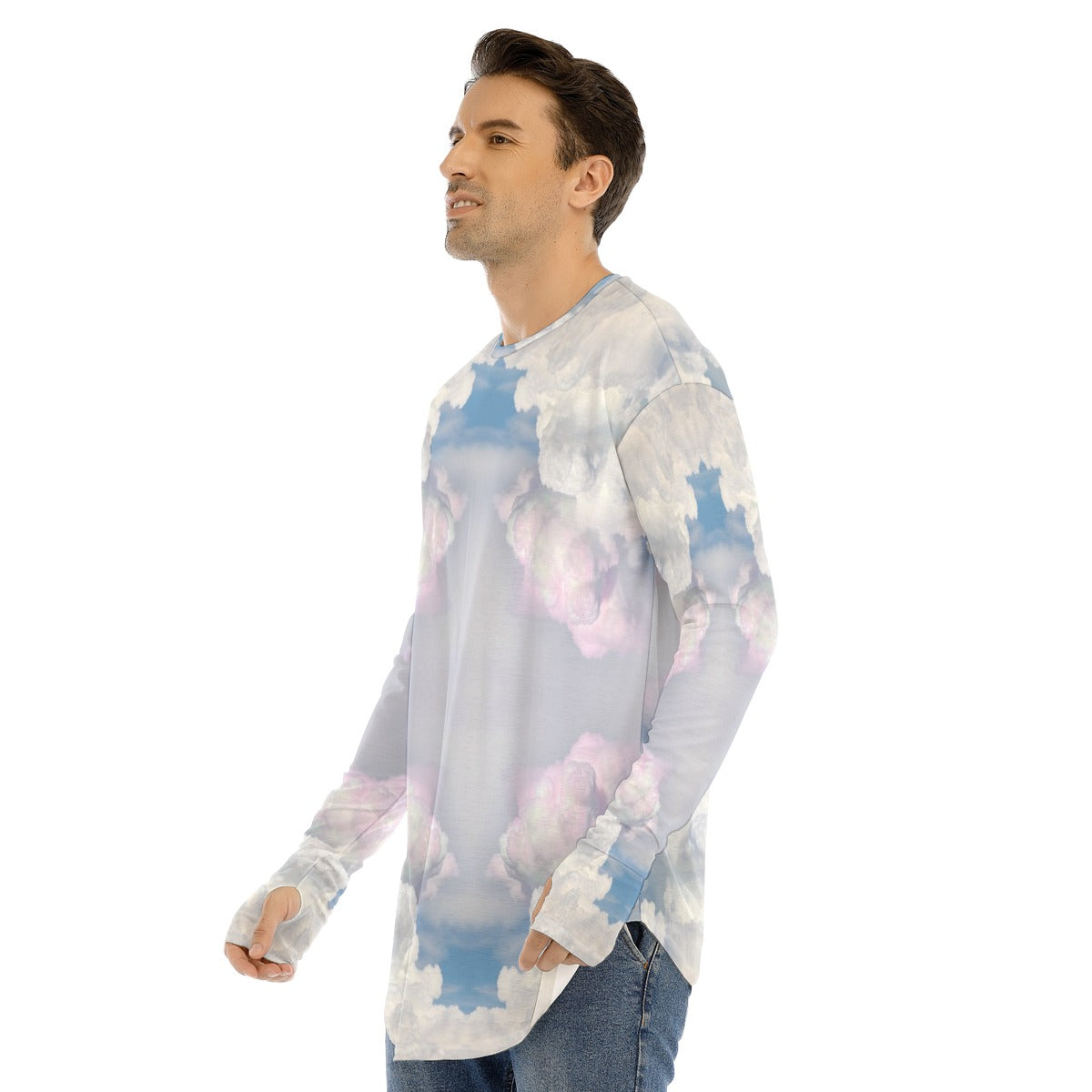 Men's Fingerless Long Sleeve T-shirt