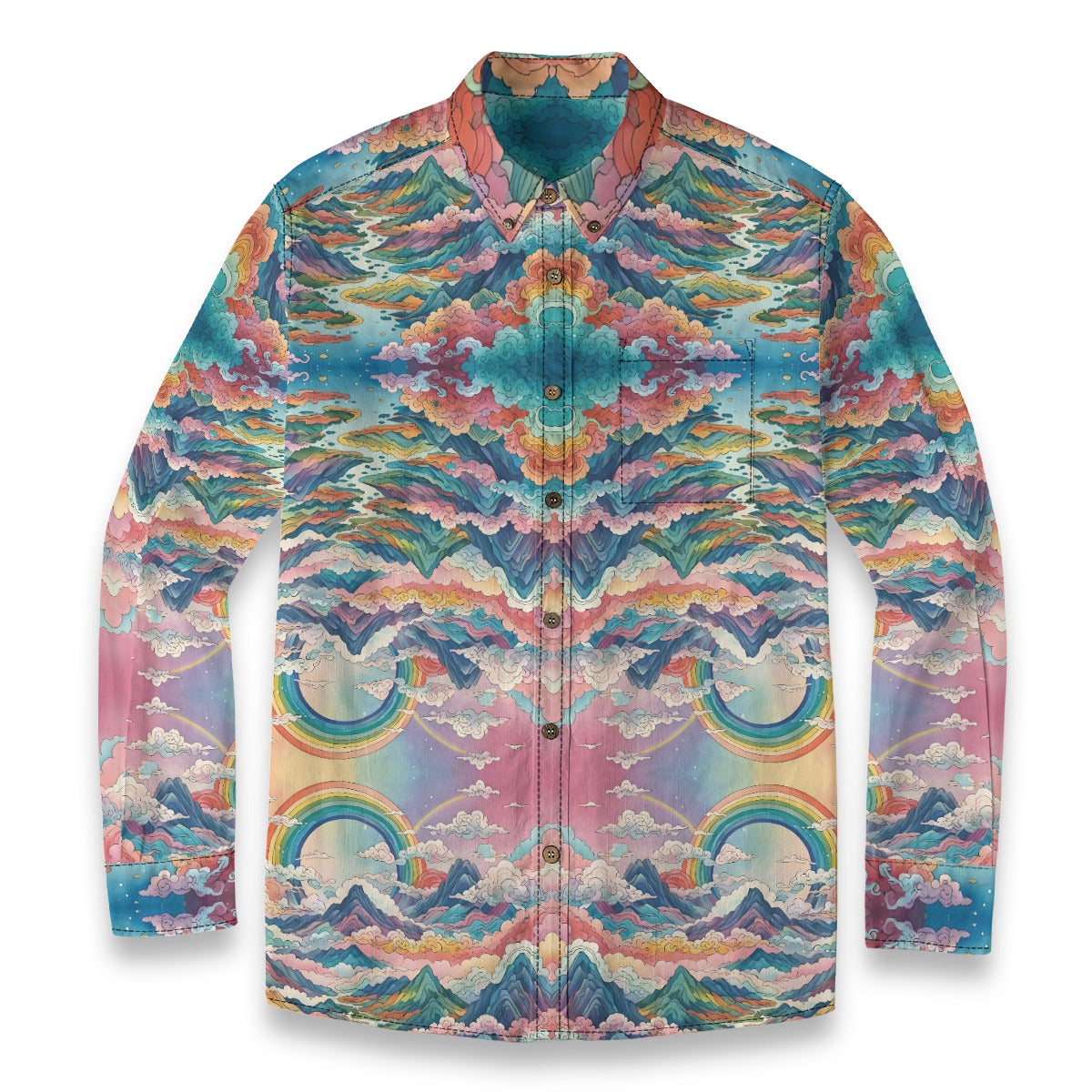 Men's Casual Lapel Long Sleeve Shirt|125GSM Cotton