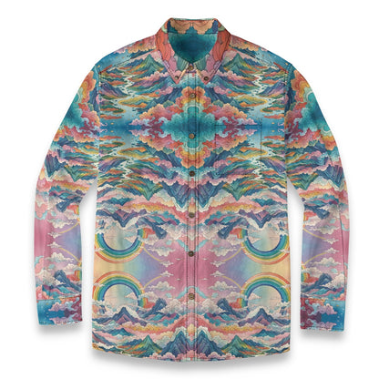 Men's Casual Lapel Long Sleeve Shirt|125GSM Cotton
