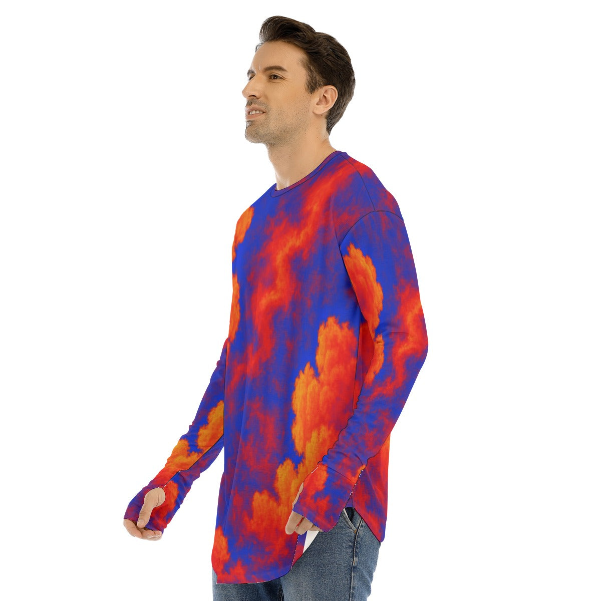 Men's Fingerless Long Sleeve T-shirt