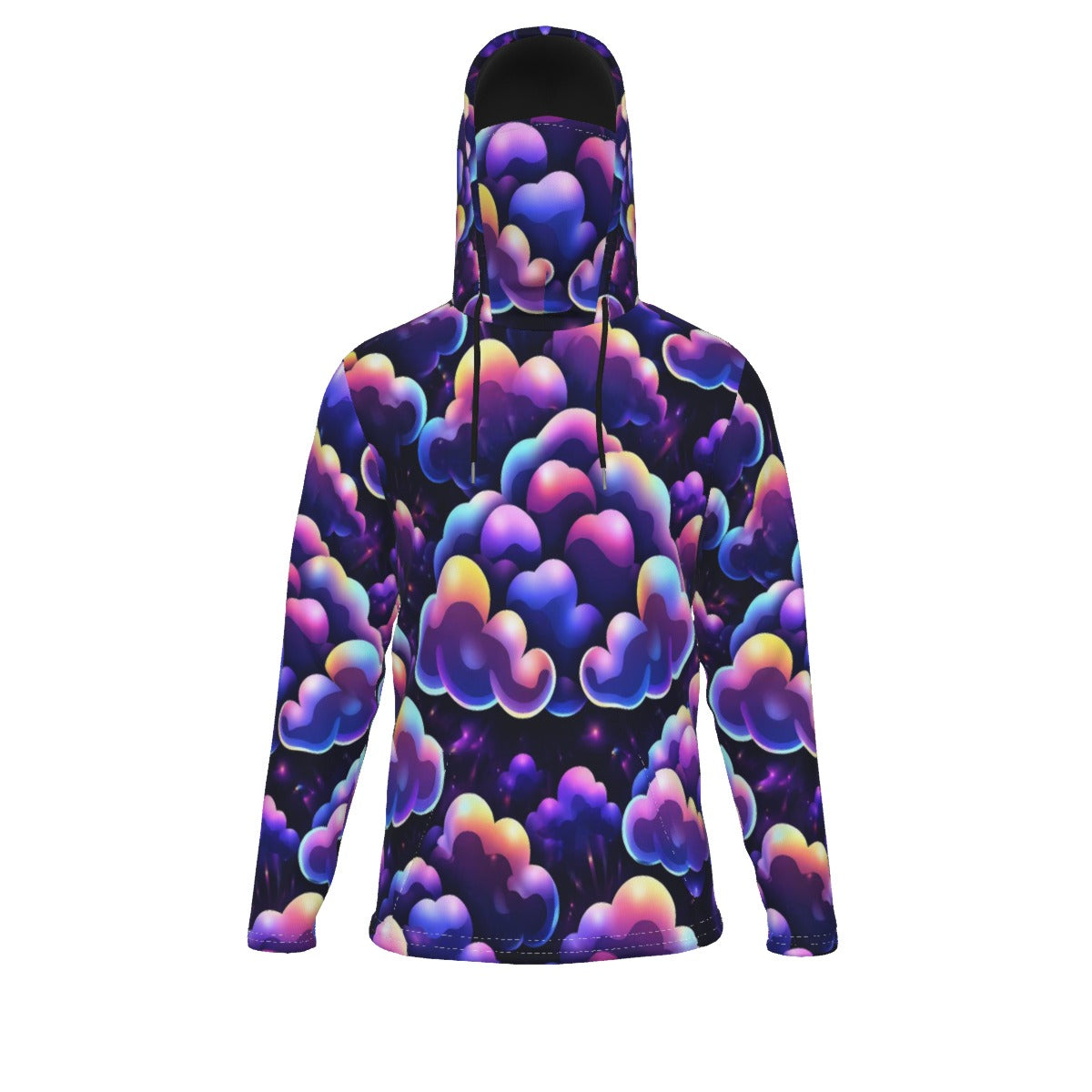 Men's Pullover Hoodie With Mask - view 1