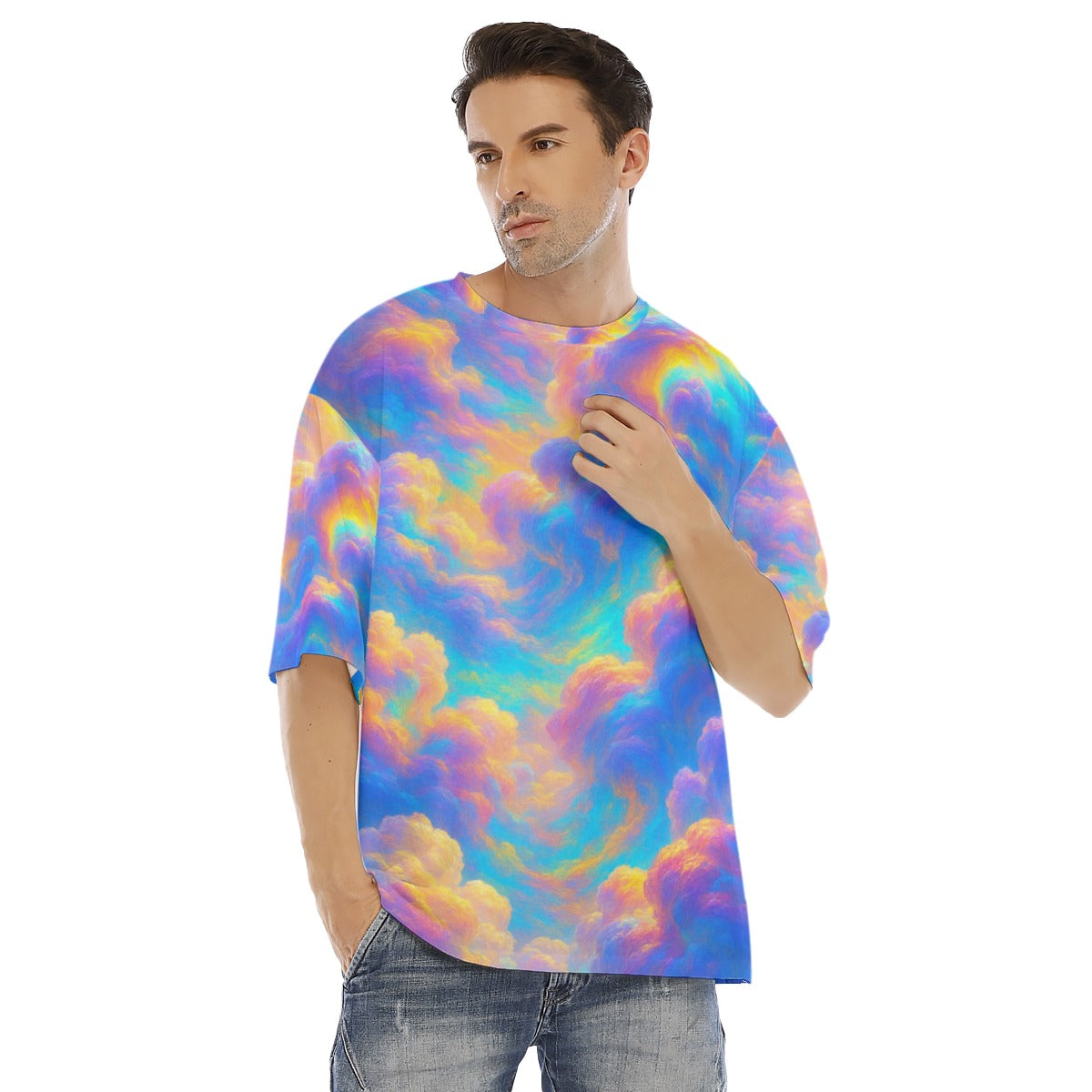 Men's Drop Shoulder T-shirt With Short Sleeve