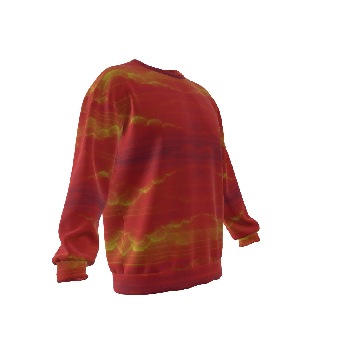 Men's Drop Shoulder Round Neck Long-Sleeved Sweatshirt