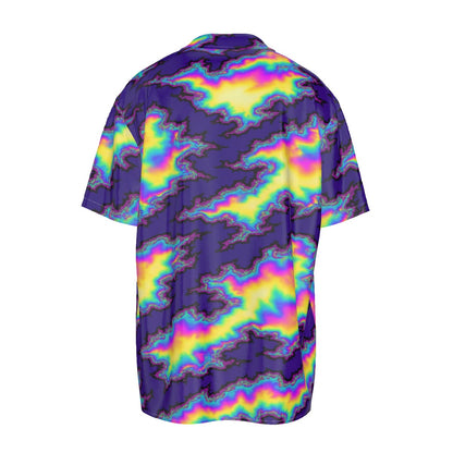 Men's Imitation Silk Short-Sleeved Shirt