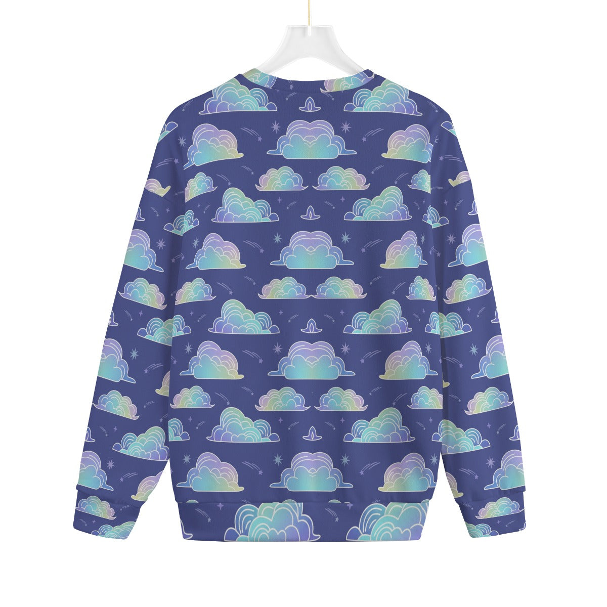 Unisex Drop-shoulder Knitted Fleece Sweater - view 2