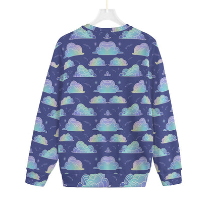 Unisex Drop-shoulder Knitted Fleece Sweater - view 2