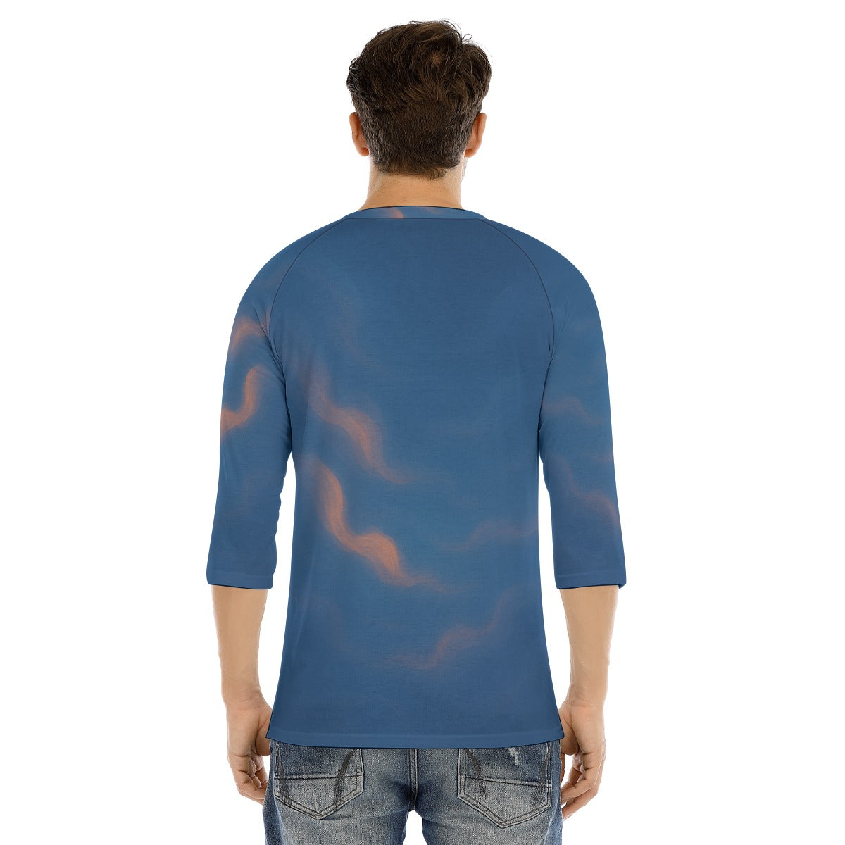 Men's Bracelet Sleeve T-shirt With Button Closure - view 4