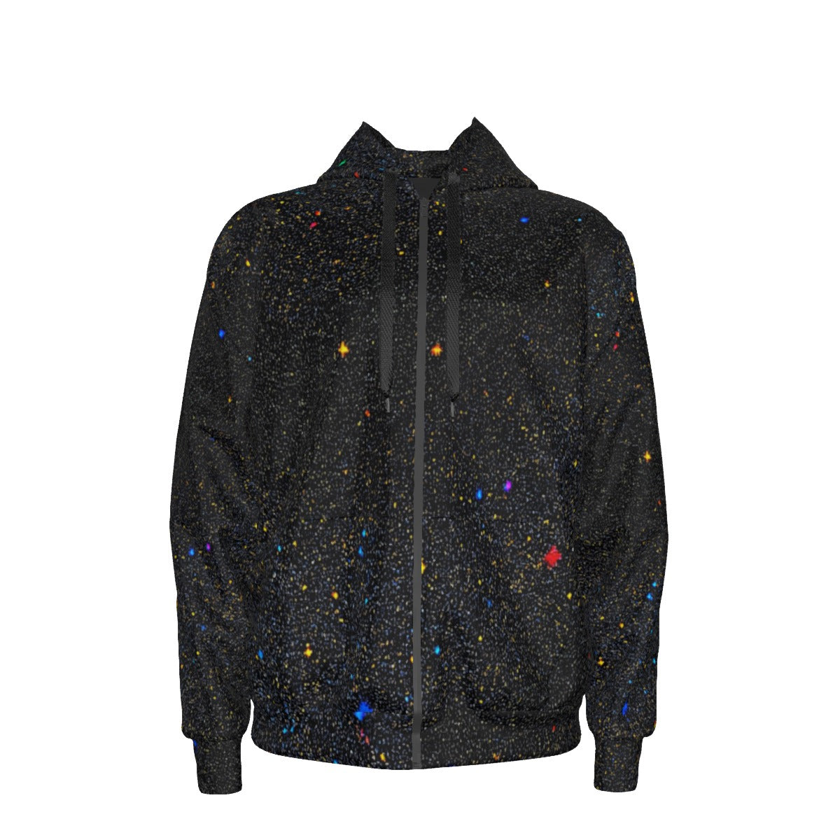 Unisex Zipper Hoodie With Black Lining