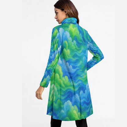 Women's High Neck Dress With Long Sleeve by O’Nimbus – view 4