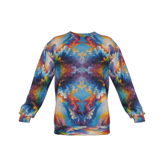 Men's Drop Shoulder Round Neck Long-Sleeved Sweatshirt