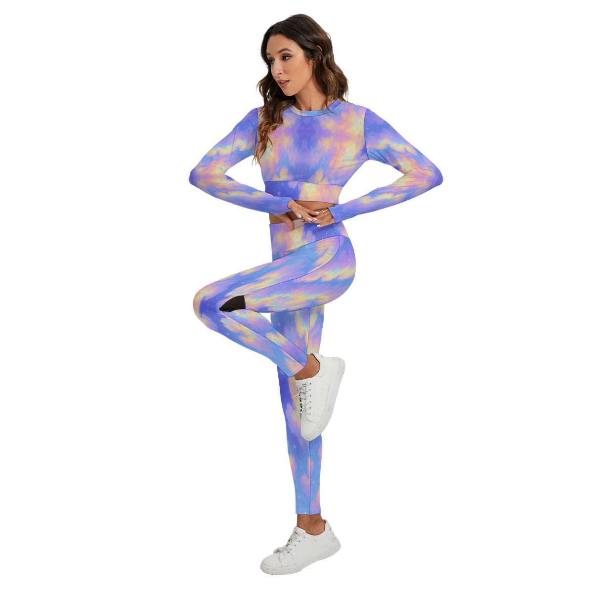 Women's Sport Set With Backless Top And Leggings