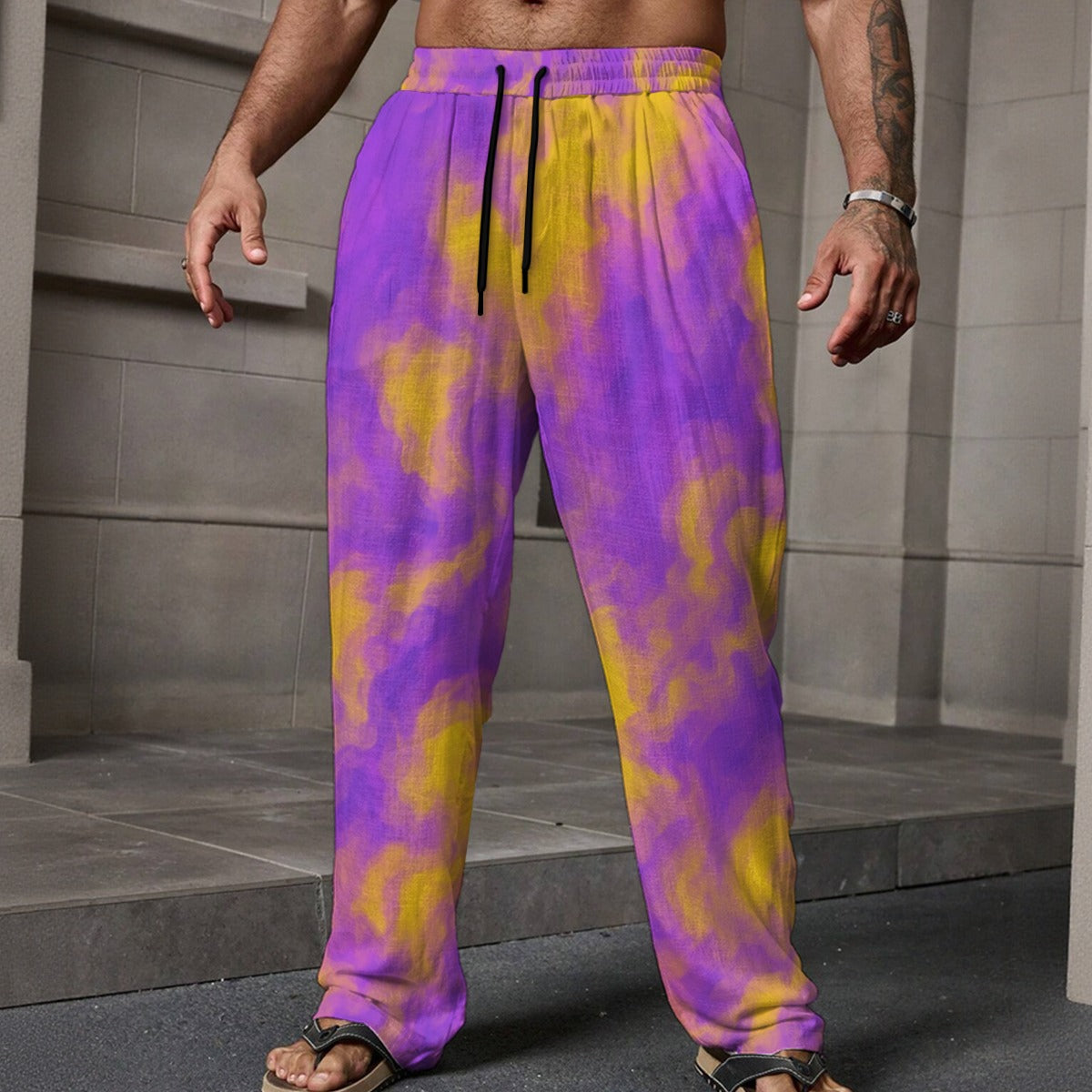 Men's Loose Casual Pants With Pocket