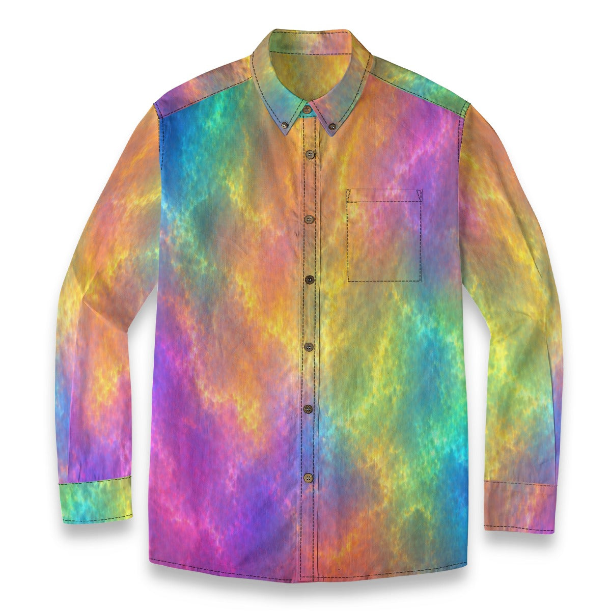 Men's Casual Lapel Long Sleeve Shirt|125GSM Cotton
