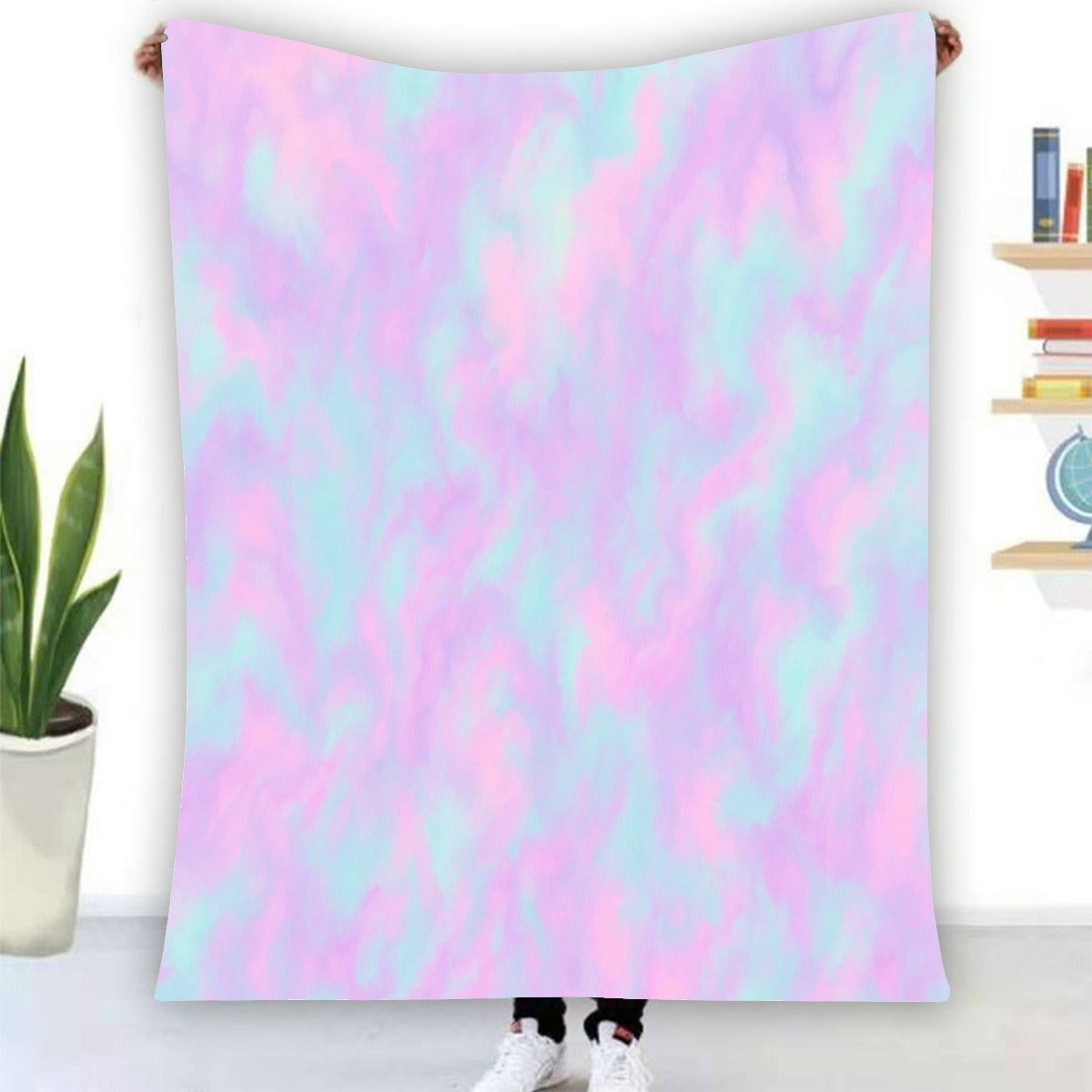 Unisex Single-Side Printing Flannel Blanket