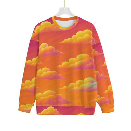 Unisex Drop-shoulder Knitted Fleece Sweater - view 1