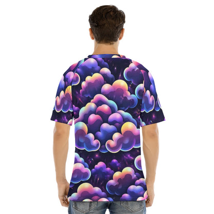Men's Raglan Sleeve T-shirt With Button Closure