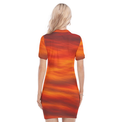 Women's Polo Collar Dress