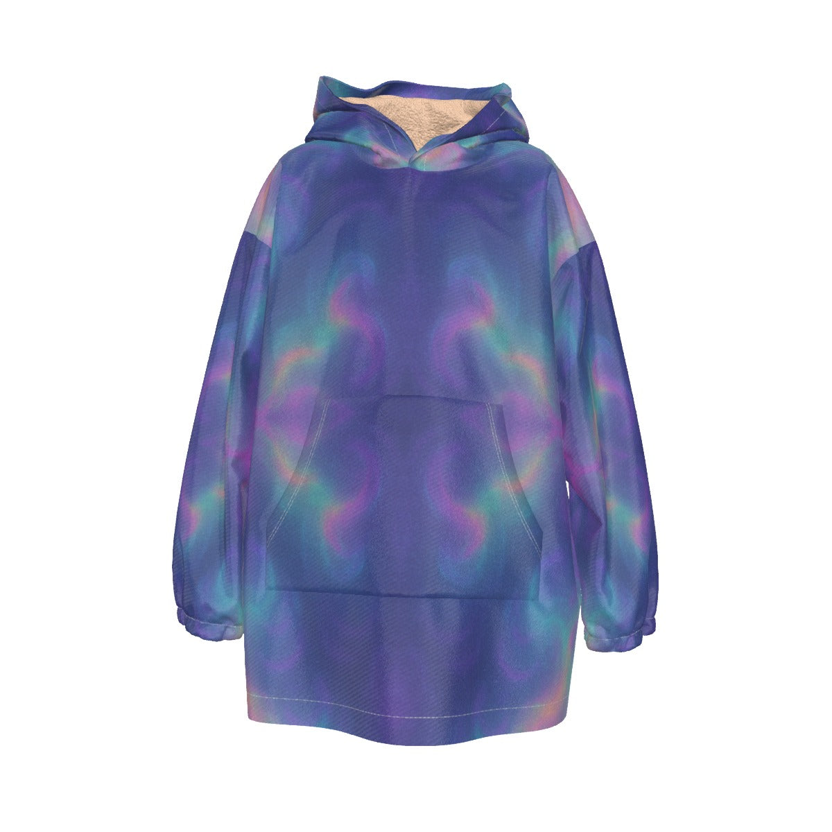 Unisex Kid's Sherpa Fleece Hoodie Blanket