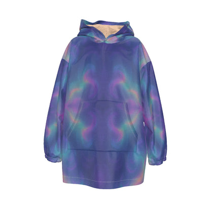 Unisex Kid's Sherpa Fleece Hoodie Blanket